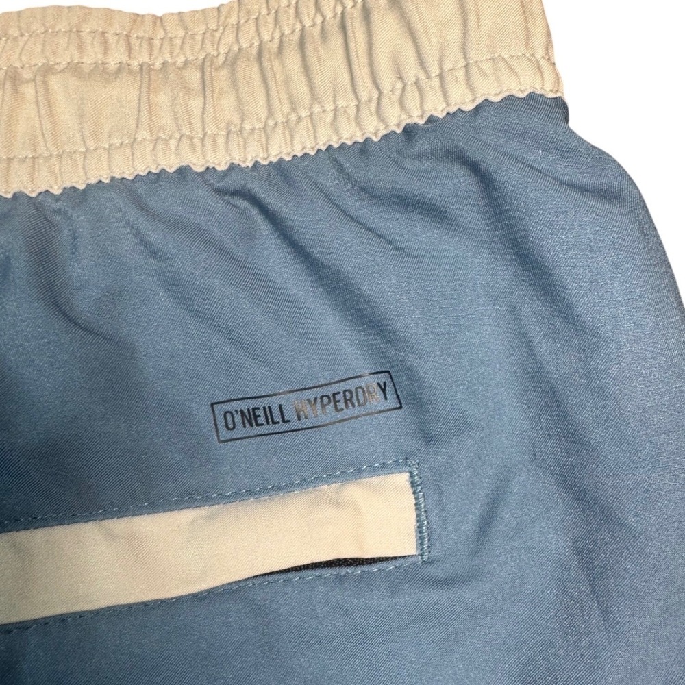 ONeill Hybrid Board Shorts Mens XXL Blue Striped Hyperdry Stretch Swim Trunks - Picture 7 of 7